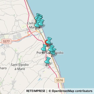 Mappa Via Puglie, 63821 Porto Sant'Elpidio FM, Italia (3.32833)