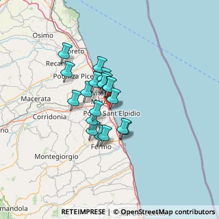 Mappa Via Puglie, 63821 Porto Sant'Elpidio FM, Italia (9.49947)