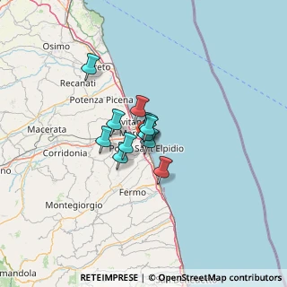 Mappa Via Puglie, 63821 Porto Sant'Elpidio FM, Italia (7.09364)