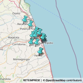 Mappa Via Puglie, 63821 Porto Sant'Elpidio FM, Italia (7.80267)