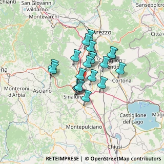 Mappa Via di Pieve Vecchia, 52046 Lucignano AR, Italia (9.744)