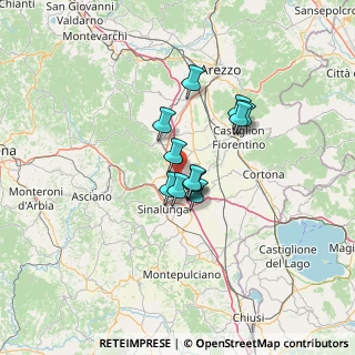 Mappa Via di Pieve Vecchia, 52046 Lucignano AR, Italia (8.6975)