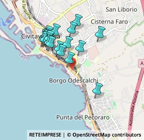 Mappa Via M. de Mattias, 00053 Civitavecchia RM, Italia (0.8795)