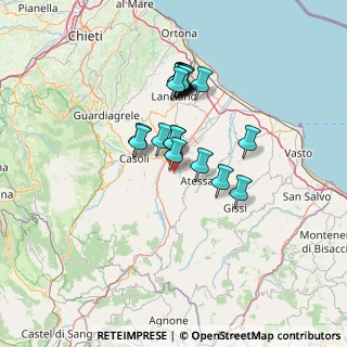 Mappa Via Canala, 66044 Archi CH, Italia (11.5285)