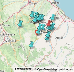 Mappa Via Trieste, 66015 Fara San Martino CH, Italia (11.1125)