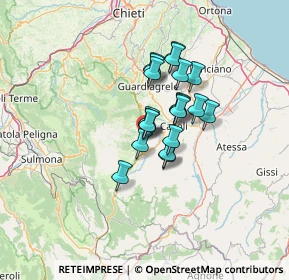 Mappa Via Trieste, 66015 Fara San Martino CH, Italia (9.2975)