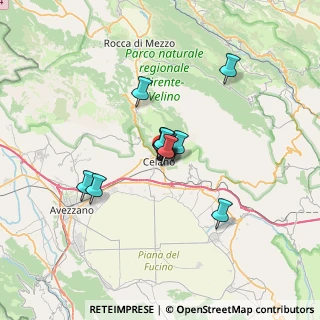 Mappa Via Filippo Carusi, 67043 Celano AQ, Italia (3.93462)
