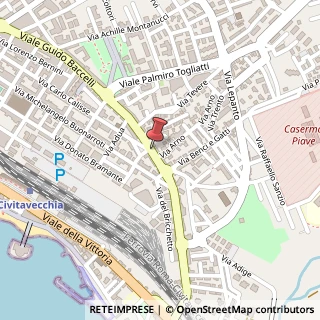Mappa Viale Guido Baccelli, 00053 Civitavecchia RM, Italia, 00053 Civitavecchia, Roma (Lazio)