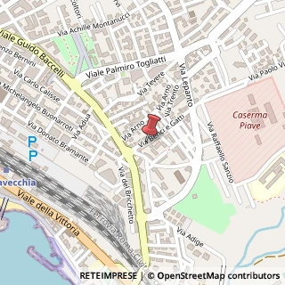 Mappa Via Benci e Gatti, 7, 00053 Civitavecchia, Roma (Lazio)