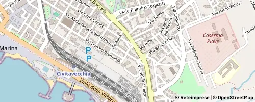 Mappa Civitavecchia