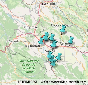 Mappa Via Cretarolo Seconda, 67062 Magliano de' Marsi AQ, Italia (11.03615)