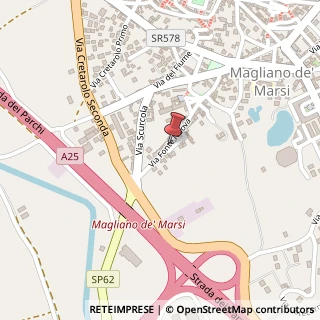 Mappa Via Fonte Nuova, 143, 67010 Magliano de' Marsi, L'Aquila (Abruzzo)