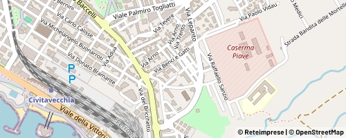 Mappa Civitavecchia