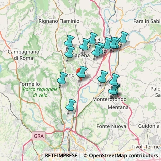 Mappa Via Piana Perina, 00060 Riano RM, Italia (6.98056)