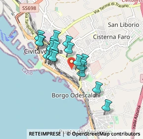 Mappa Via Donato Bramante, 00053 Civitavecchia RM, Italia (0.72474)