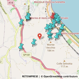 Mappa Via Vilignina 2 Snc, 66054 Vasto CH, Italia (1.07727)