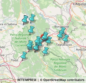 Mappa Via delle Industrie, 67061 Carsoli AQ, Italia (11.61611)