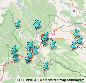 Mappa Via delle Industrie, 67061 Carsoli AQ, Italia (8.39)