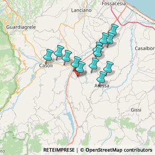 Mappa Via Castello, 66044 Archi CH, Italia (6.01308)