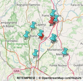 Mappa Via dei Costaroni, 00060 Riano RM, Italia (6.46273)