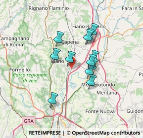 Mappa Via dei Costaroni, 00060 Riano RM, Italia (5.55083)