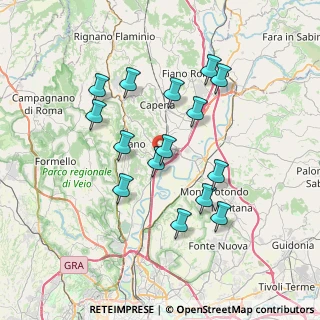 Mappa Via dei Costaroni, 00060 Riano RM, Italia (7.042)