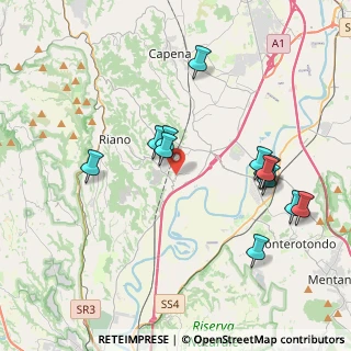 Mappa Via dei Costaroni, 00060 Riano RM, Italia (4.21154)