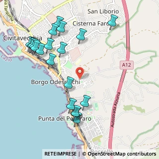 Mappa Via A. Grandi, 00053 Civitavecchia RM, Italia (1.267)