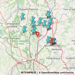 Mappa VIA VIGNA DEL PIANO KM 3.900, 00060 Riano RM, Italia (6.965)