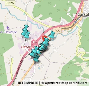 Mappa Km. 69 Via Tiburtina, 67061 Carsoli AQ, Italia (0.6725)