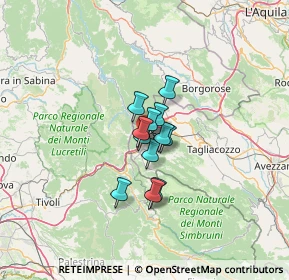Mappa Km. 69 Via Tiburtina, 67061 Carsoli AQ, Italia (7.17833)