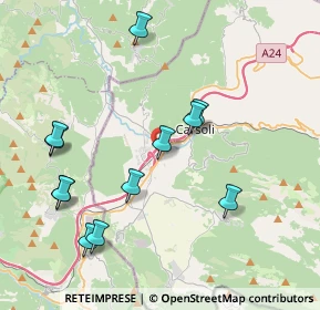 Mappa Km. 69 Via Tiburtina, 67061 Carsoli AQ, Italia (4.45667)