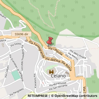 Mappa Via Aquila, 21, 67043 Celano, L'Aquila (Abruzzo)