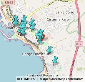 Mappa Via San Francesco da Paola, 00053 Civitavecchia RM, Italia (0.96632)
