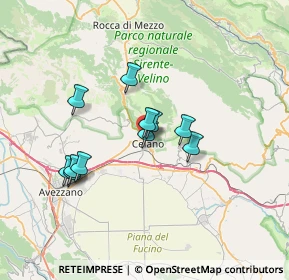 Mappa Via Madonna delle Grazie, 67043 Celano AQ, Italia (5.93182)