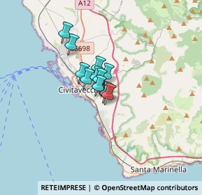 Mappa Via Ciro Corradetti, 00053 Civitavecchia RM, Italia (1.76273)