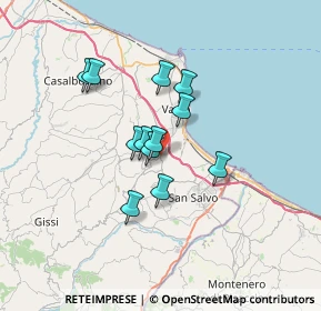 Mappa Via San Michele, 66051 Vasto CH, Italia (5.25833)