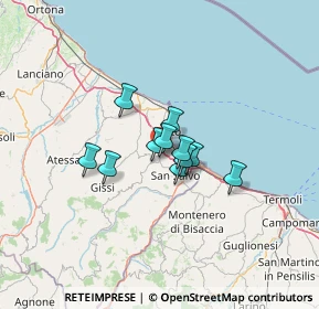 Mappa Via S. Michele, 66051 Vasto CH, Italia (8.08182)