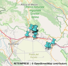 Mappa Via Tribuna, 67043 Celano AQ, Italia (3.75583)