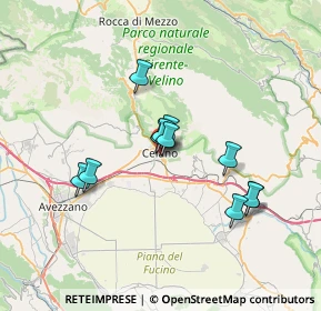 Mappa Via Tribuna, 67043 Celano AQ, Italia (5.95182)