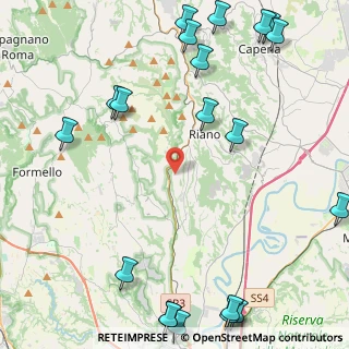Mappa Via Colle delle Rose, 00060 Riano RM, Italia (6.866)
