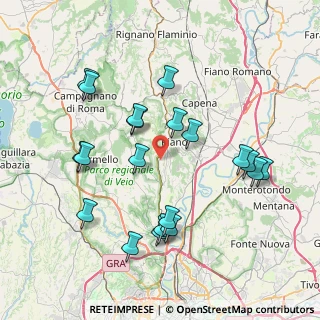 Mappa Via Colle delle Rose, 00060 Riano RM, Italia (8.4645)