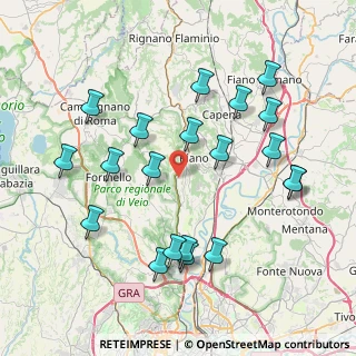 Mappa Via Colle delle Rose, 00060 Riano RM, Italia (8.8205)