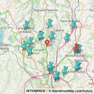 Mappa Via Colle delle Rose, 00060 Riano RM, Italia (9.7355)