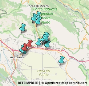 Mappa Via Fontanelle, 67043 Celano AQ, Italia (6.0045)