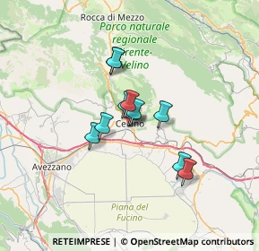 Mappa Via Stazione, 67043 Celano AQ, Italia (4.50273)