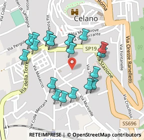 Mappa Via Stazione, 67043 Celano AQ, Italia (0.2315)