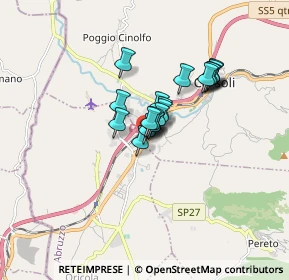 Mappa Strada Statale Tiburtina Valeria Km. 68, 67061 Carsoli AQ, Italia (1.066)