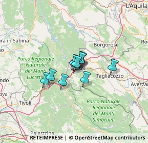 Mappa Strada Statale Tiburtina Valeria Km. 68, 67061 Carsoli AQ, Italia (6.59)