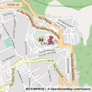 Mappa Piazza Regina Margherita, 2, 67043 Celano, L'Aquila (Abruzzo)